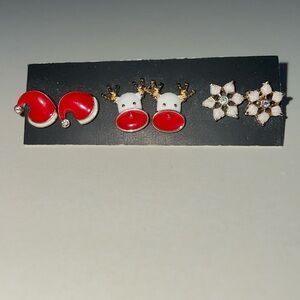 NWOT- Set of 3 Christmas Holiday Earrings